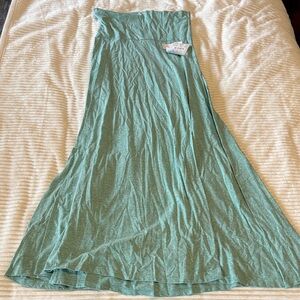 Women's Teal Long Maxi Skirt - cute teal color